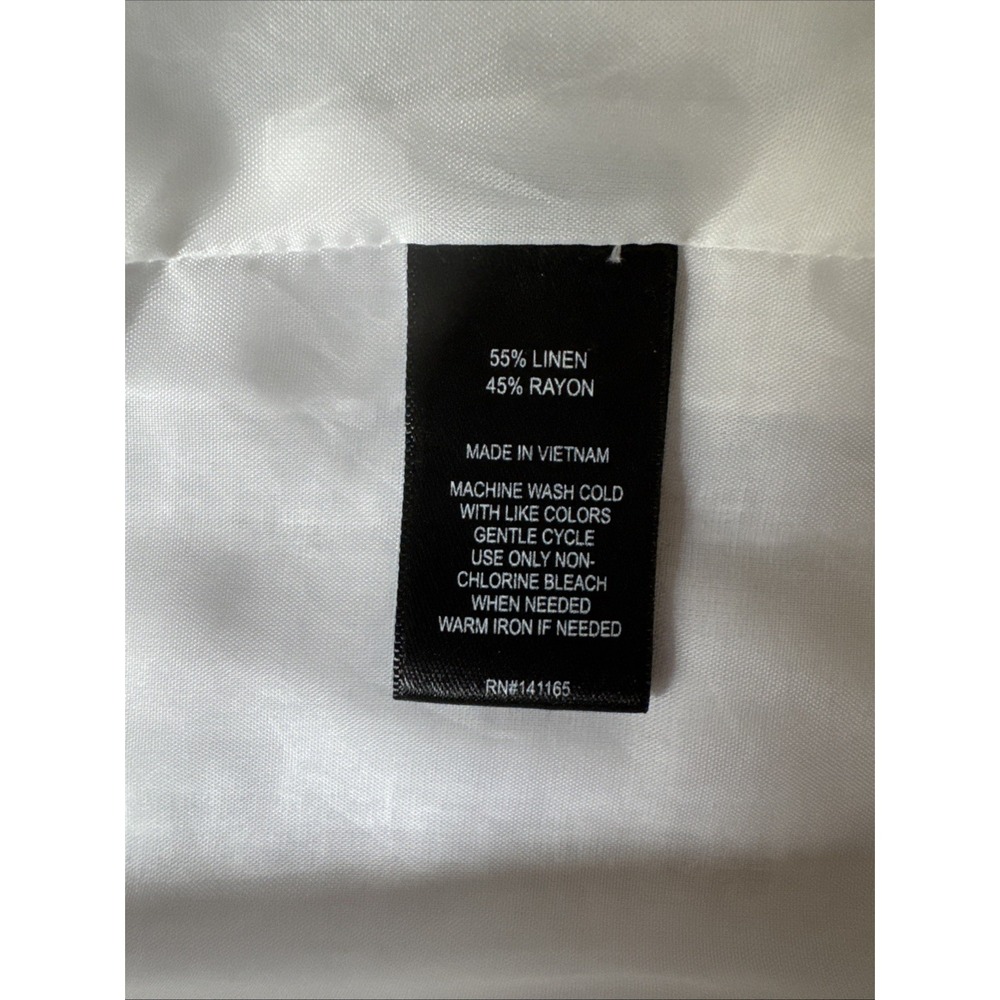 Harve Benard NWT White Linen Jacket Blazer Size 14 Lined  Pockets Linen Blend‎ - Picture 7 of 7